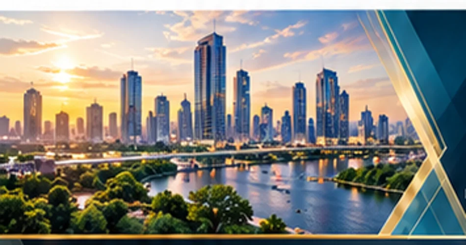 Illustrative urban skyline